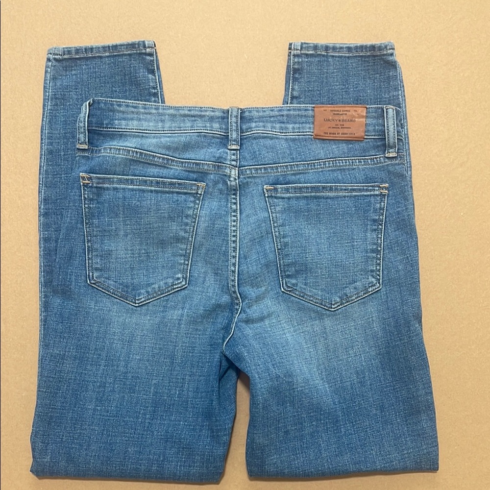 Lucky Brand women's Blue Stretch Skinny Jeans Tapered Fit Size 26 - Picture 3 of 8